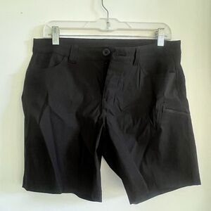 Eddie Bauer Black Flat Front Shorts